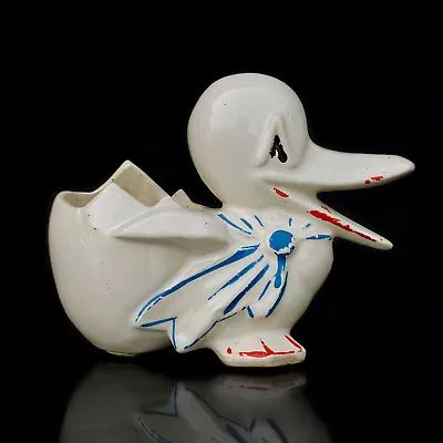 Vintage Porcelain Duck & Egg Bird Indoor Planter By McCoy • $40