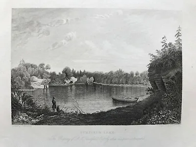 1835 Antique Print: Uckfield Lake Sussex After Thomas Henwood • $18.64