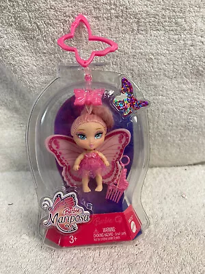 Barbie Mariposa Mini Flutter Pixies 2007 Clip & Go Pink Hair Doll • $5.59