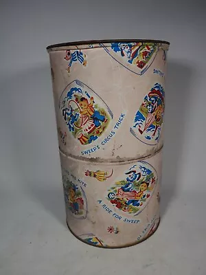 Vintage Sooty & Sweep Tin Make A Great Waste Bin Approx 37cm X 22cm Diameter • £9.99