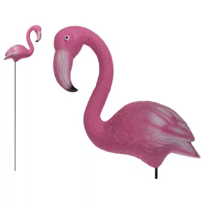 New Plastic Garden Stick Flamingo Outdoor Decoration Party Fun Novelty Xmas Gift • £4.99