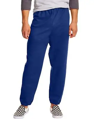 Hanes Sweatpants Fleece 2-pack Men's EcoSmart Drawcord Cotton Blend 32 Inseam • $24