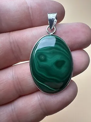 Stunning Genuine Real Malachite Pendant For Necklace Gemstone Natural M14 • £16.99