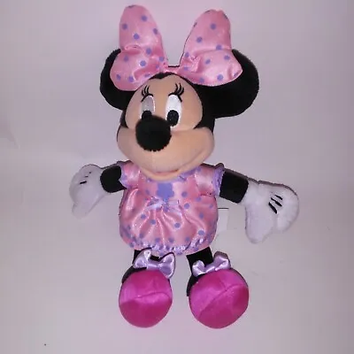 Minnie Mouse Stuffed Animal Plush Disney Pink Purple Dress Kids Toy 9.5  • $13.49