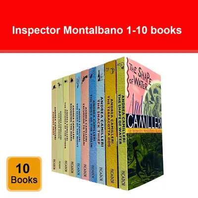 Inspector Montalbano Mysteries Series Books 1 - 10 By Andrea Camilleri NEW Pack • £18.58