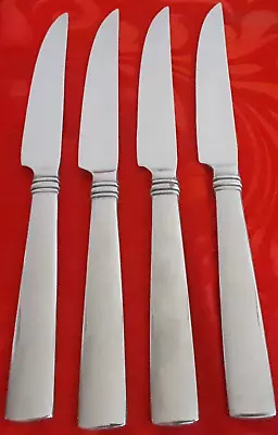 Reed & Barton Heritage Mint Stainless Regent 4 Steak Knives 9  NM Polished • $15