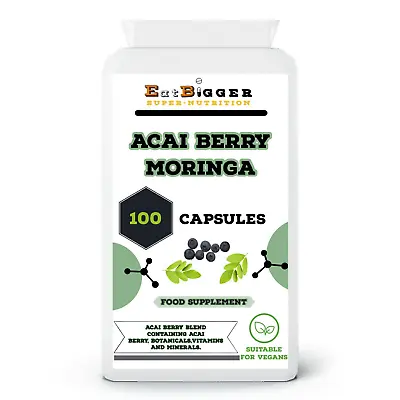 £26.47 • Buy Acai Berry Moringa Immune Complex 100 Capsules