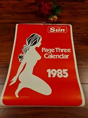 1985 Sun Page 3 Girl Calendar ☆linda Lusardi Sam Foxangie Layne☆ Fantastic Con • £29.95