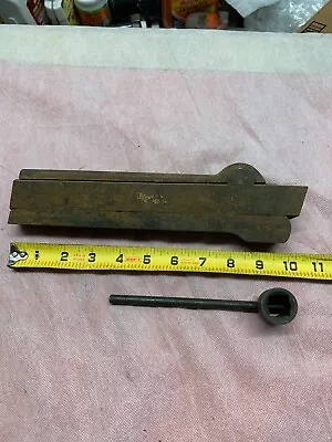Big Vintage Machinist Armstrong USA Lathe Turning Tool Holder W/ Wrench • $37.63
