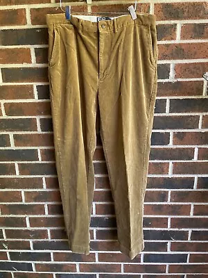 Vintage Mens Polo Ralph Lauren Corduroy Philip Pant Fits 36X30 Khaki Brown Cords • $30