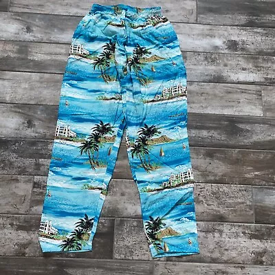 Vintage International Male 80s MC Hammer Parachute Mens Pants Sz L Beach Print • $58.50