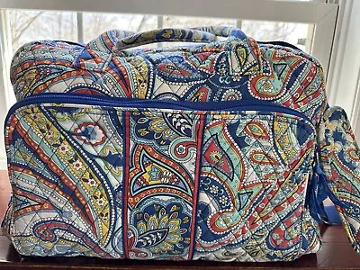 Retired Vera Bradley Marina Paisley Weekender Overnight Bag • $29.99