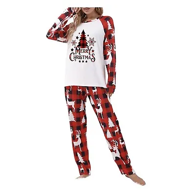 Matching Family Christmas Pajamas SetWomen Sleepwear Xmas Nightwear~XL • $15