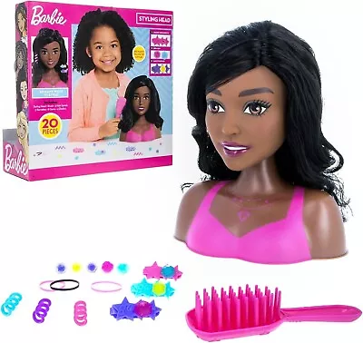 Barbie Hair Styling Fashionistas Head With 20 Accessories New Sealed • £26.99