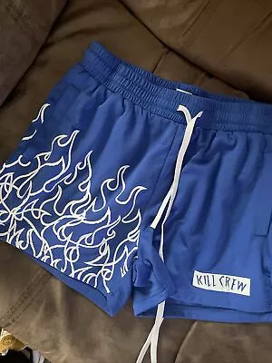 Kill Crew Muay Thai Shorts XL (Mid Thigh Cut) Blue • $25