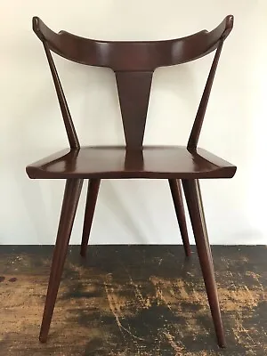 Vintage PAUL McCOBB Planner Group T-BACK Maple DINING Side Chair MID-CENTURY Mcm • $445.50