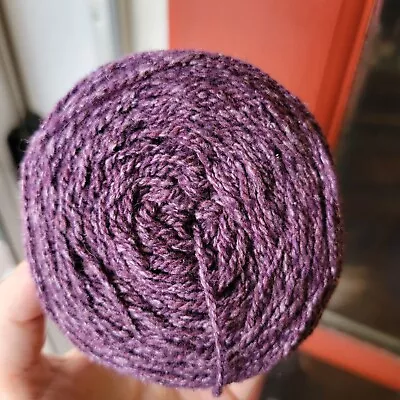 Elsabeth Lavold Silky Wool Yarn Purple 5  Wool Silk Blend 50g Skein  • $10