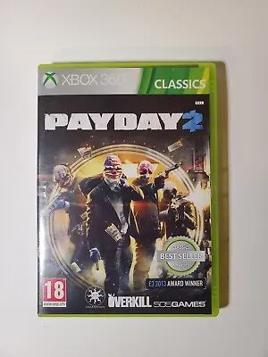 PayDay 2 Xbox 360 Game VGC Disc W Manual FREE SHIPPING ✅ • $17.85
