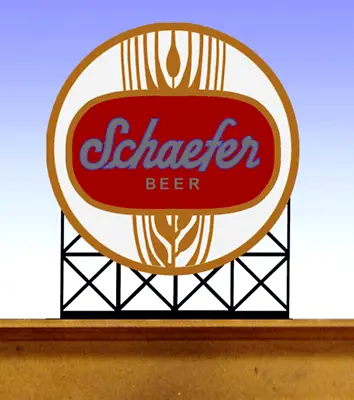 Miller Engineering ~ HO Or N Scale ~ Schaefer Beer ~ Animated Billboard ~ 441302 • $25.92