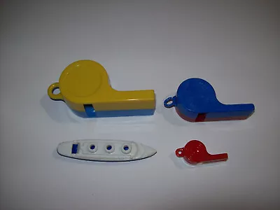 Mix Lot Of Vintage Plastic Whistles Submarine Whistle • $14