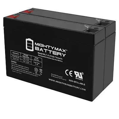 $29.99 • Buy Mighty Max 6V 7Ah SLA Battery For Dodge Viper TT Blue Disney Frozen - 2 Pack