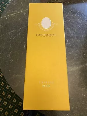 £5 • Buy Cristal Louis Roederer 2009,Champagne EMPTY Heavy Collectable Box
