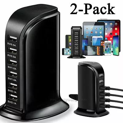 Multi Port USB Charger Rapid Charging Station Hub For Samsung Galaxy S10 S9 S8  • $12.99