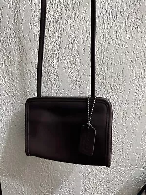 Vintage Coach Brown Disco Leather Swing Bag - Rare!  Model J8P-9048 • $73