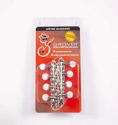 Genuine Grover Mandolin Pro F-Style Nickel 4+4 Set • $65.92