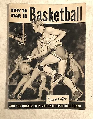 VTG Orig 1948 HOW TO STAR IN BASKETBALL Quaker Oats Premium Booklet Adolph Rupp • $24.95