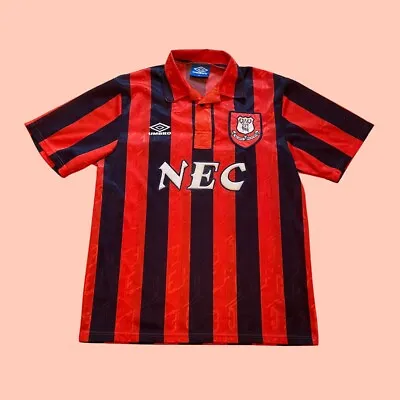 £90 • Buy Vintage Everton FC Away Football Shirt 1992 1994 Umbro Medium Man