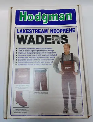 $34.73 • Buy Hodgman Lakestream Neoprene Waders #13440 Medium Excellent Condition