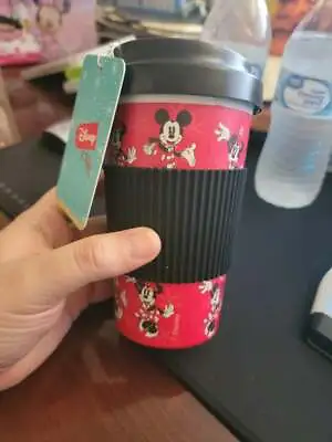 Disney Mickey Mouse Minnie Mouse Christmas 16 Oz Tumbler Travel Mug With Lid • $24.99