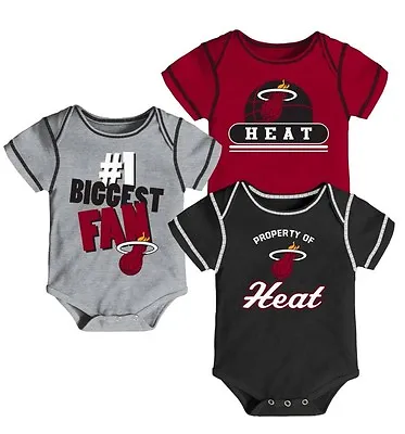 NEW - NBA MIAMI HEAT Choice Of Infant Baby Boys Or Girls Bodysuits  • $9.99