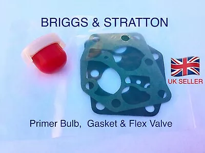 Primer Bulb + Carburettor Diaphragm Gasket Set BRIGGS & STRATTON SPRINT  U.K.✅ • £3.29