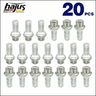 Original Hajus 20 X Wheel Bolt Wheel Screw Mercedes C E S M14 X 51/24 Mm Chrome • $52.69