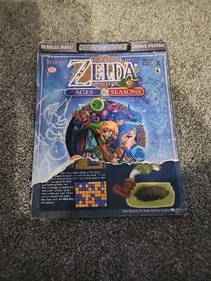 $20 • Buy Legend Of Zelda Oracle Of Seasons & Ages Versus Strategy Guide With Poster/Maps