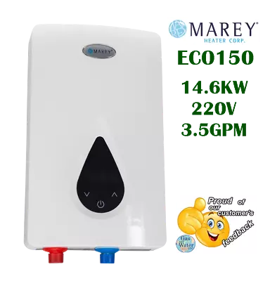 Electric Tankless Water Heater 3.5 GPM 220V 14.6 KW ECO150 Endless Hot Shower • $269.99