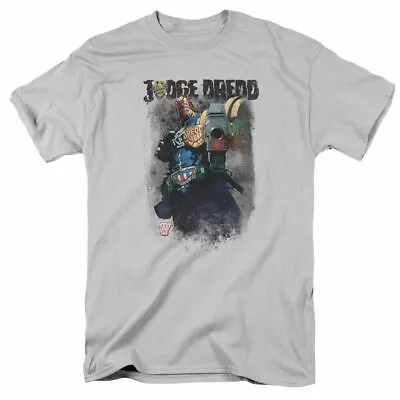 Judge Dredd Last Words T Shirt Mens Licensed DC Comics Tee Silver • $16.24