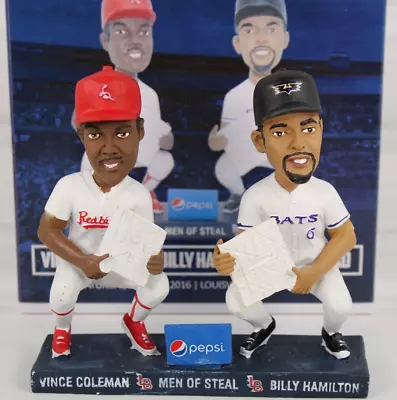 Vince Coleman & Billy Hamilton Dual Bobblehead Men Of Steal Reds Cardinals 2016 • $24.59