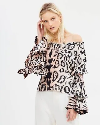 ALICE McCALL Oh Yeah Silk Blouse BNWT Sz 8 In Biscuit • $50