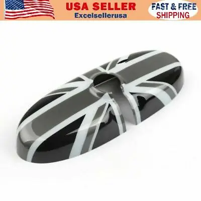 Black Union Jack UK Flag Rear View Mirror Cover For MINI Cooper R55 R56 R57 US • $20.80