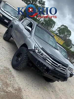 Steel Bumper Bar Bull Bar Winch Bar + Skid Plate For Toyota Hilux Revo 2016-2018 • $1150