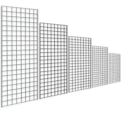 New Heavy Duty Grid Mesh Wall Mesh Chrome Display Panel Retail Shop Display • £117.98