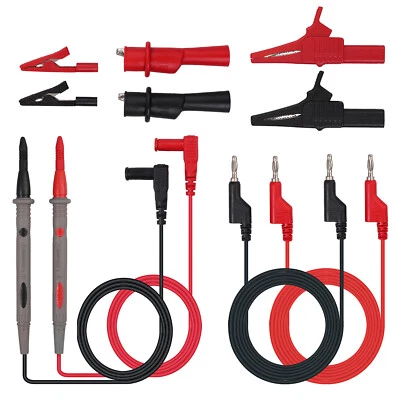 $19.99 • Buy 10Pack Electrical Multimeter Test Lead Kit For Fluke Meter Alligator Clip Probe