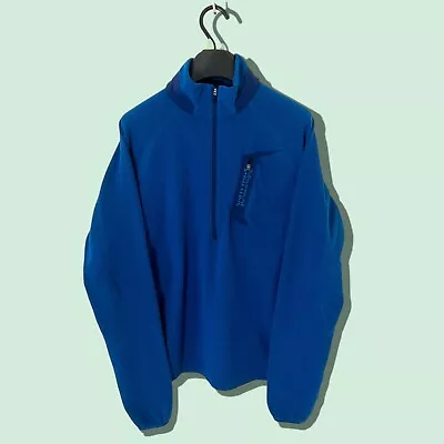 £17.99 • Buy Mens Blue Marmot 1/4 Zip Fleece Jacket - Size Small (S) #820