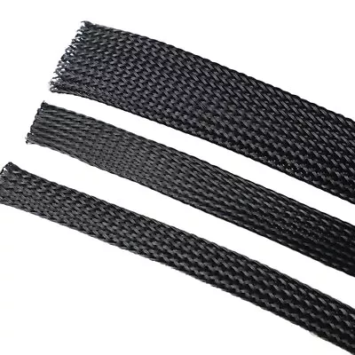 Braided Cable Sleeving Expandable - Harness Sheathing Sleeve Wire Loom • £0.99