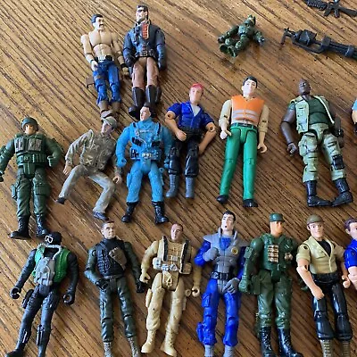 Mixed Action/Army Figures Total Of 27. Six Of Them Marked 2010 Lanard. Used • $10