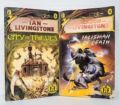 FIghting Fantasy Game Steve Jackson Ian Livingston 2x Book Bundle #5 #11 1980s • $68.95