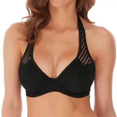 Freya Swimwear Urban Underwired Halter Bikini Top Night 6960 • £18.95